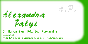 alexandra palyi business card